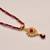 Anvi's uncut stones (small) and rubies pendent and earrings with ruby beads