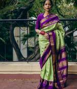  Multycolor Silk Blend Sarees With Blouse