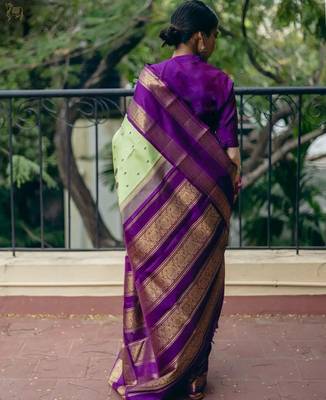  Multycolor Silk Blend Sarees With Blouse 3