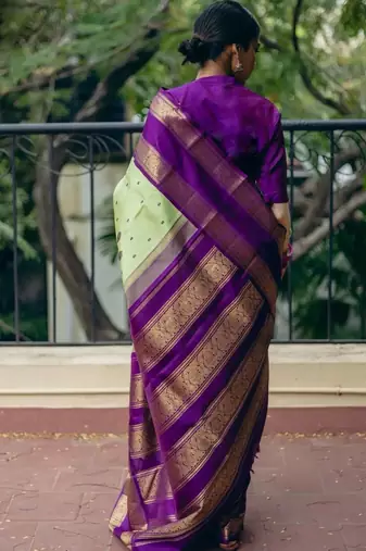  Multycolor Silk Blend Sarees With Blouse