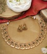 Green Gold Plated Necklace Sets