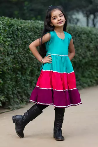 Tri twirly dress