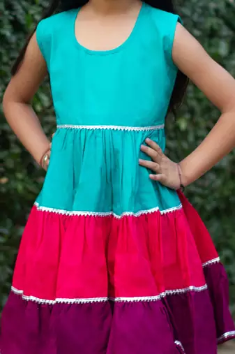 Tri twirly dress