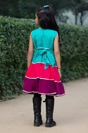 Tri twirly dress