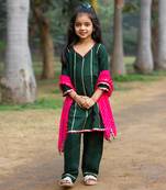 Azma green kurta pyjama set