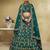 Fascinating Green Embroidered Silk Bridal Lehenga Choli With Dupatta