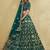 Fascinating Green Embroidered Silk Bridal Lehenga Choli With Dupatta
