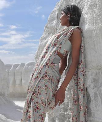 Laurel Green Saree Set 2