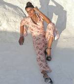 Carnation Pink Formal Jumpsuit