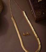 Necklace Set For Women with Gold-Plated Round Design