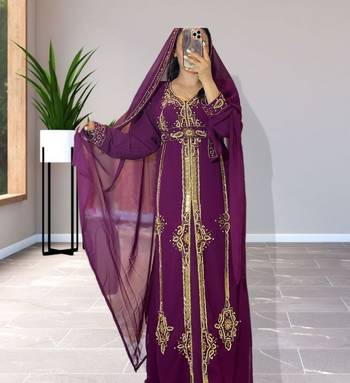 Purple Eid Kaftan for Women 1