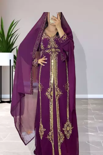 Purple Eid Kaftan for Women