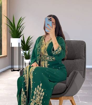 Sale Dress Moroccan Dubai Kaftan Wedding Bridesmaid African Abaya Gown Women Dress 086 1