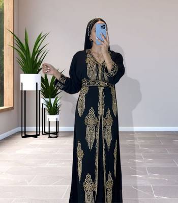 Sale Dress Moroccan Dubai Kaftan Wedding Bridesmaid African Abaya Gown Women Dress 087 3