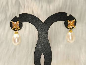 Mannat raj pearls & jewellers natural fresh water pearls hyderabadi pearls unique designer studs 2