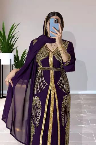 Sale Dress Moroccan Dubai Kaftan Wedding Bridesmaid African Abaya Gown Women Dress 090