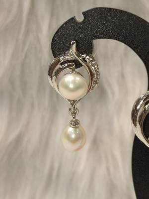 Mannat raj pearls & jewellers natural fresh water pearls hyderabadi pearls daily wear designer pendant set 5
