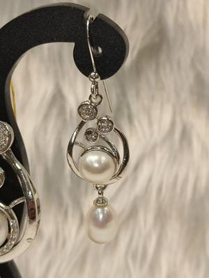 Mannat raj pearls & jewellers natural fresh water pearls hyderabadi pearls charming and designer pendant set 4