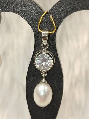 Mannat raj pearls & jewellers natural fresh water pearls hyderabadi pearls beautiful designer pendant set 3