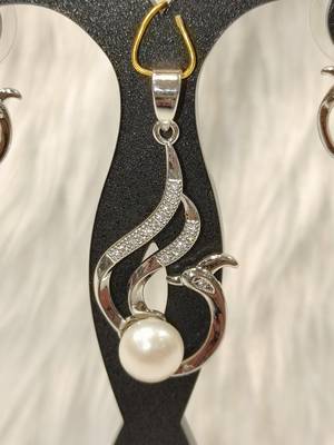 Mannat raj pearls & jewellers natural fresh water pearls hyderabadi pearls daily wear designer pendant set 3