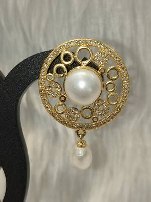 Mannat raj pearls & jewellers natural fresh water pearls hyderabadi pearls charming and designer pendant set 4