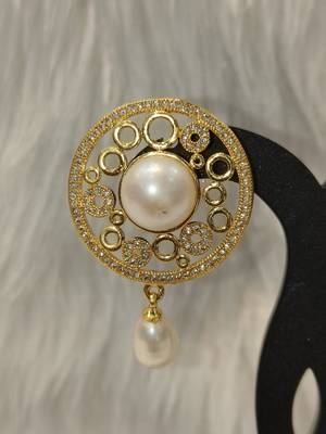 Mannat raj pearls & jewellers natural fresh water pearls hyderabadi pearls charming and designer pendant set 5