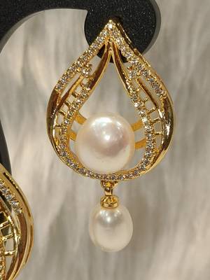 Mannat raj pearls & jewellers natural fresh water pearls hyderabadi pearls daily wear designer pendant set 4