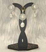 Mannat raj pearls & jewellers natural fresh water pearls hyderabadi pearls charming and designer pendant set