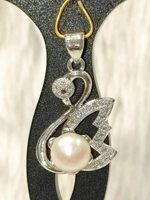 Mannat raj pearls & jewellers natural fresh water pearls hyderabadi pearls exclusive designer pendant set 3