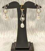 Mannat raj pearls & jewellers natural fresh water pearls hyderabadi pearls charming and designer pendant set