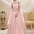Baby Pink Georgette Sequin Thread Work Lehenga Choli Set