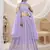 lavender sequins georgette lehenga set choli with dupatta with dupatta