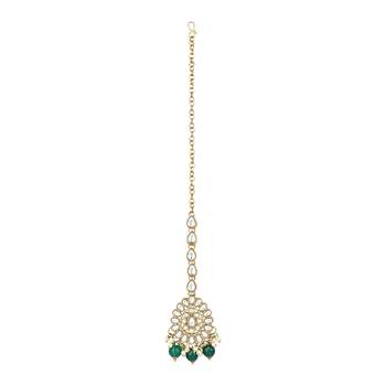 traditional kundan pearl choker necklace jewellery with jhumki earrings set for women & girls  4