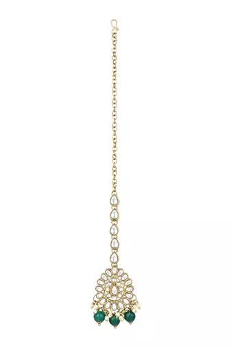 traditional kundan pearl choker necklace jewellery with jhumki earrings set for women & girls 