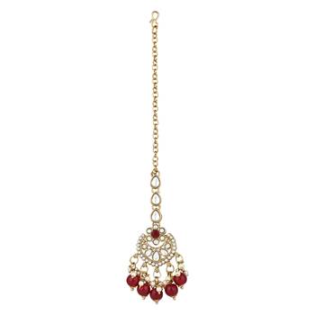 traditional handcrafted kundan pearl choker necklace jewellery set for women/girls 4