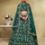 fascinating green embroidered silk bridal lehenga set choli with dupatta with dupatta