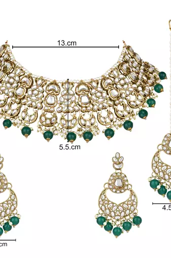 traditional foral choker necklace jewellery earrings set for women/girls