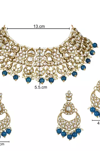 traditional foral choker necklace jewellery earrings set for women/girls