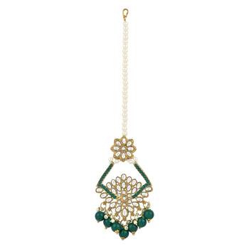 traditional kundan pearl drop choker necklace jewellery & dangle earrings set for women/girls 4