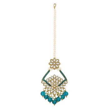 traditional kundan pearl drop choker necklace jewellery & dangle earrings set for women/girls 4