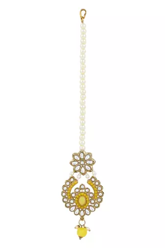 traditional kundan pearl choker necklace jewellery with jhumki earrings set for women & girls