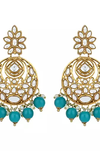 traditional handcrafted kundan pearl choker necklace jewellery set for women/girls