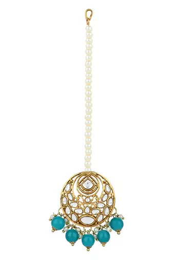 traditional handcrafted kundan pearl choker necklace jewellery set for women/girls