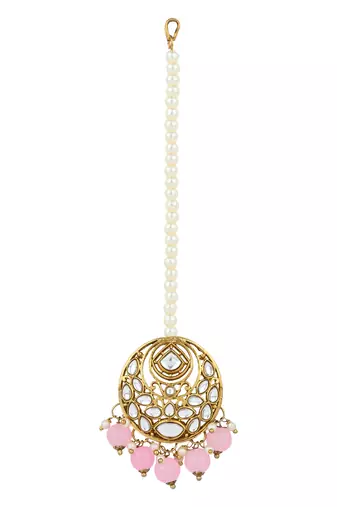 traditional handcrafted kundan pearl choker necklace jewellery set for women/girls