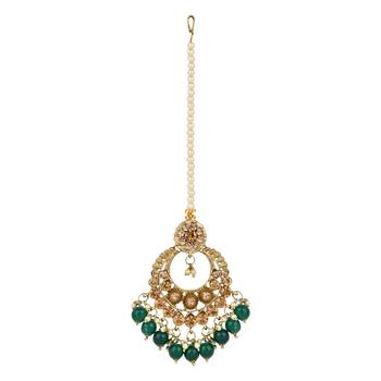 traditional kundan pearl choker necklace jewellery & earrings set for women girls 4