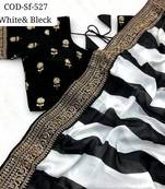 Pareeniti Black N White Saree