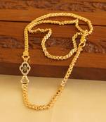 Gold platted cz flower moppu chain