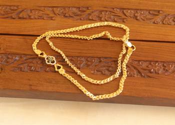 Gold platted cz flower moppu chain 2
