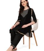 Flute fashion embroidery kurta sets for women