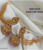 Indian bollywood bhubali jumka earring set